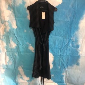 Sexy long sleeveless jacket/coverup/vest